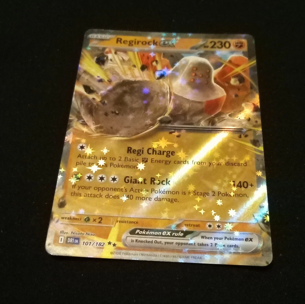 Pokemon Regirock ex 101/182 Scarlet & Violet Destined Rivals Double Rare Holo